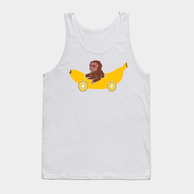 Banana Car Tank Top by Damian